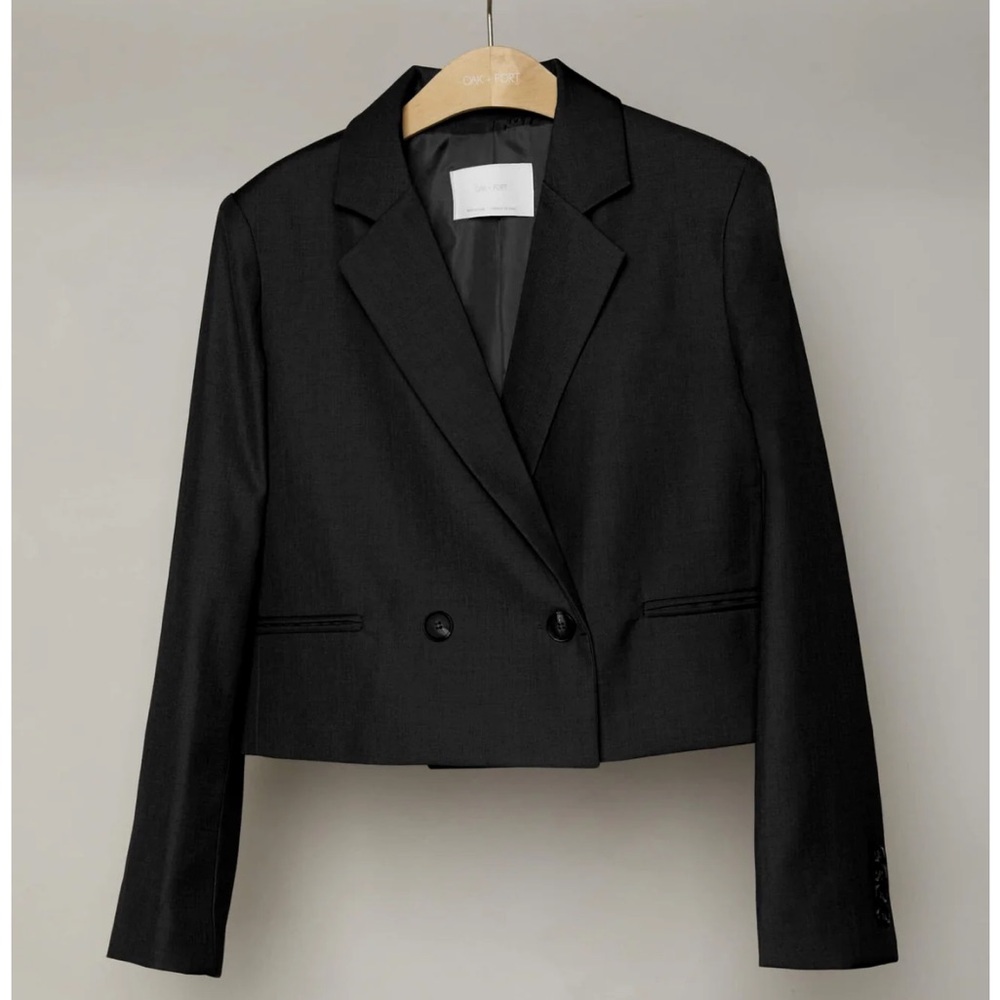 Oak + Fort Cropped Blazer